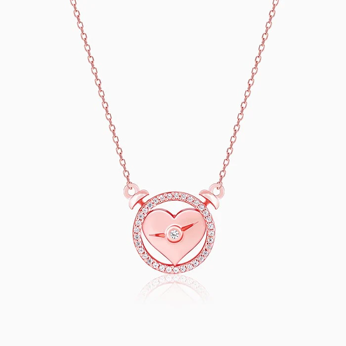 Rose Gold I Miss You Necklace