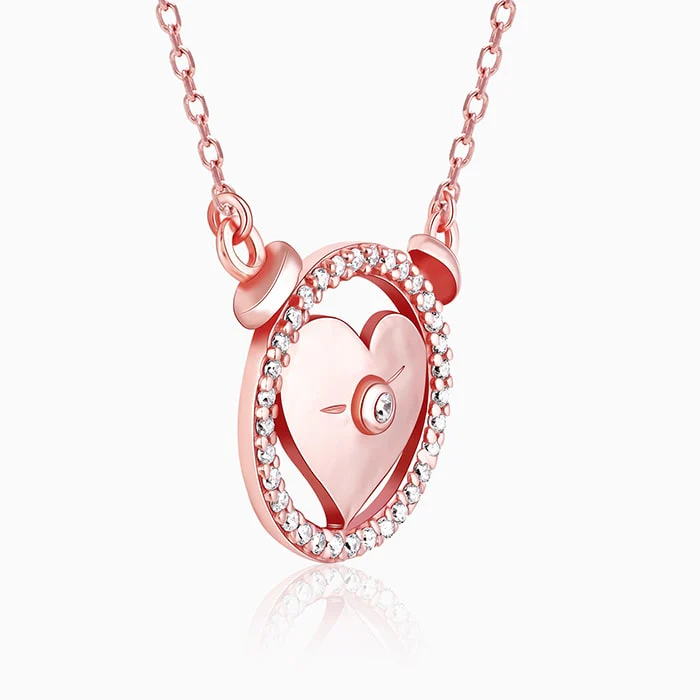 Rose Gold I Miss You Necklace - Image 4
