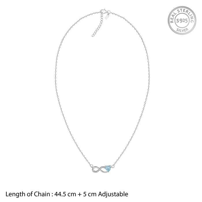Silver Looped in Love Necklace - Image 6