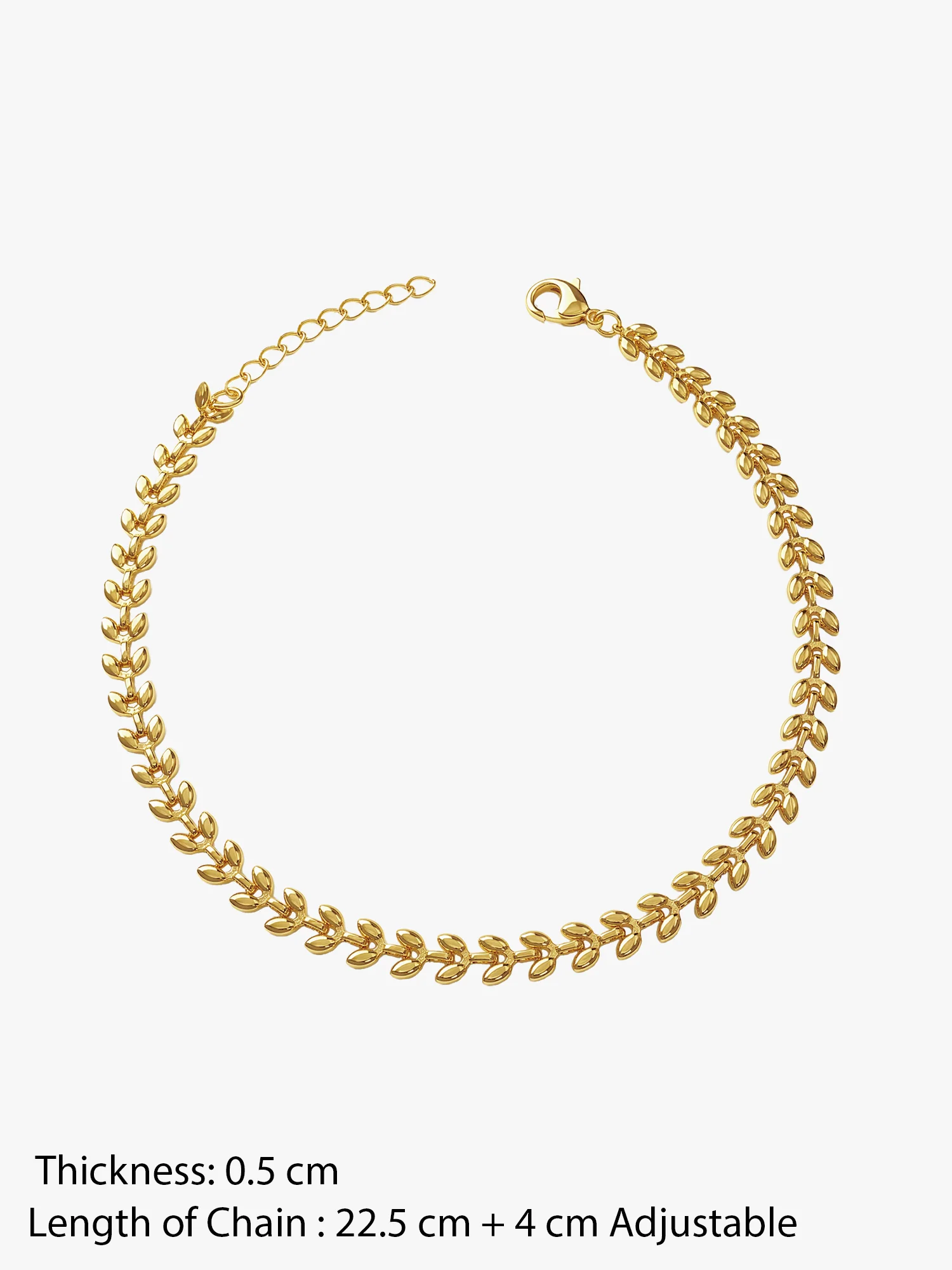 Link It Up Gold Plated Anklet - Image 4