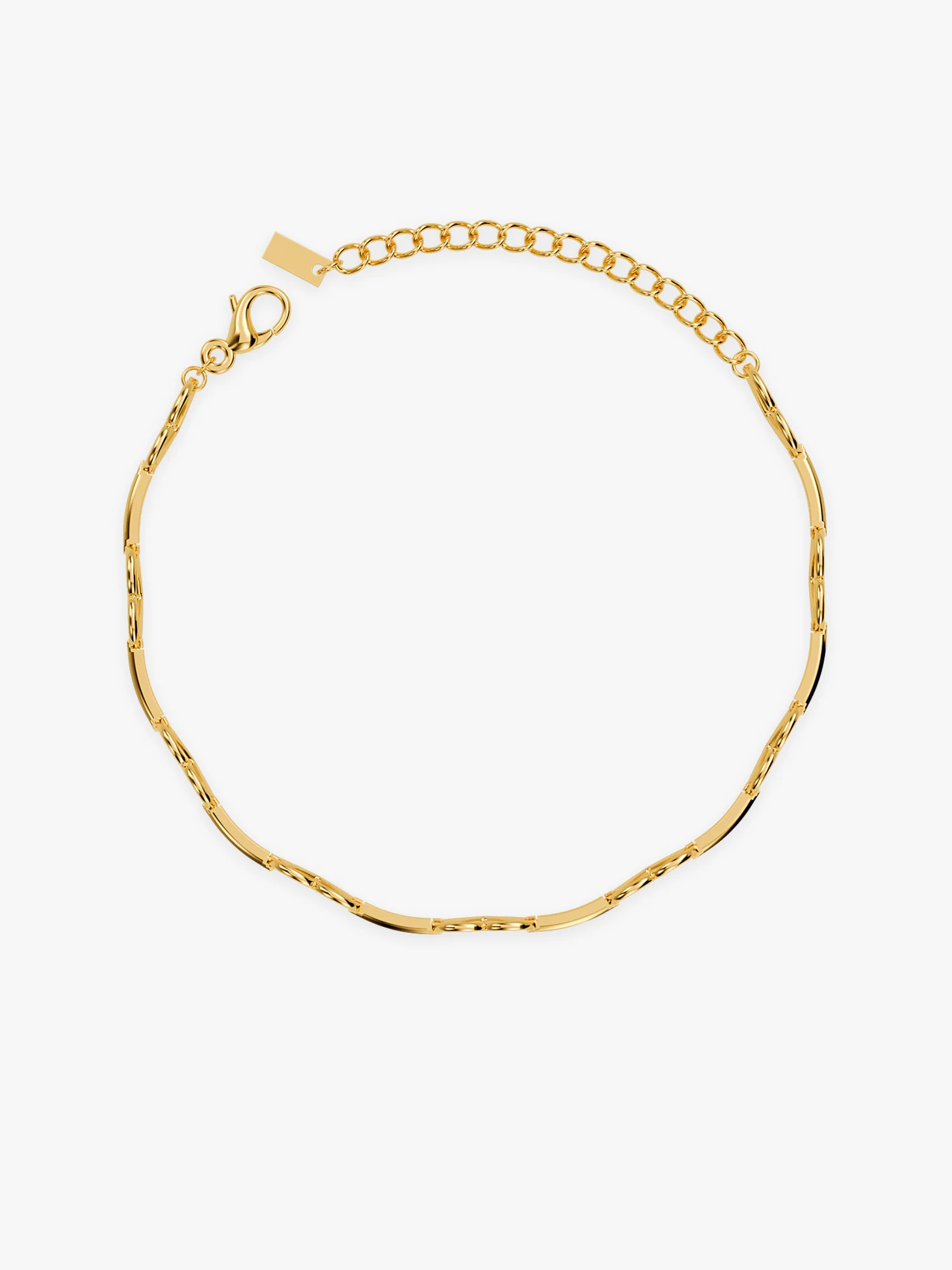 Linked Heart Chain Gold Plated Bracelet - Image 4