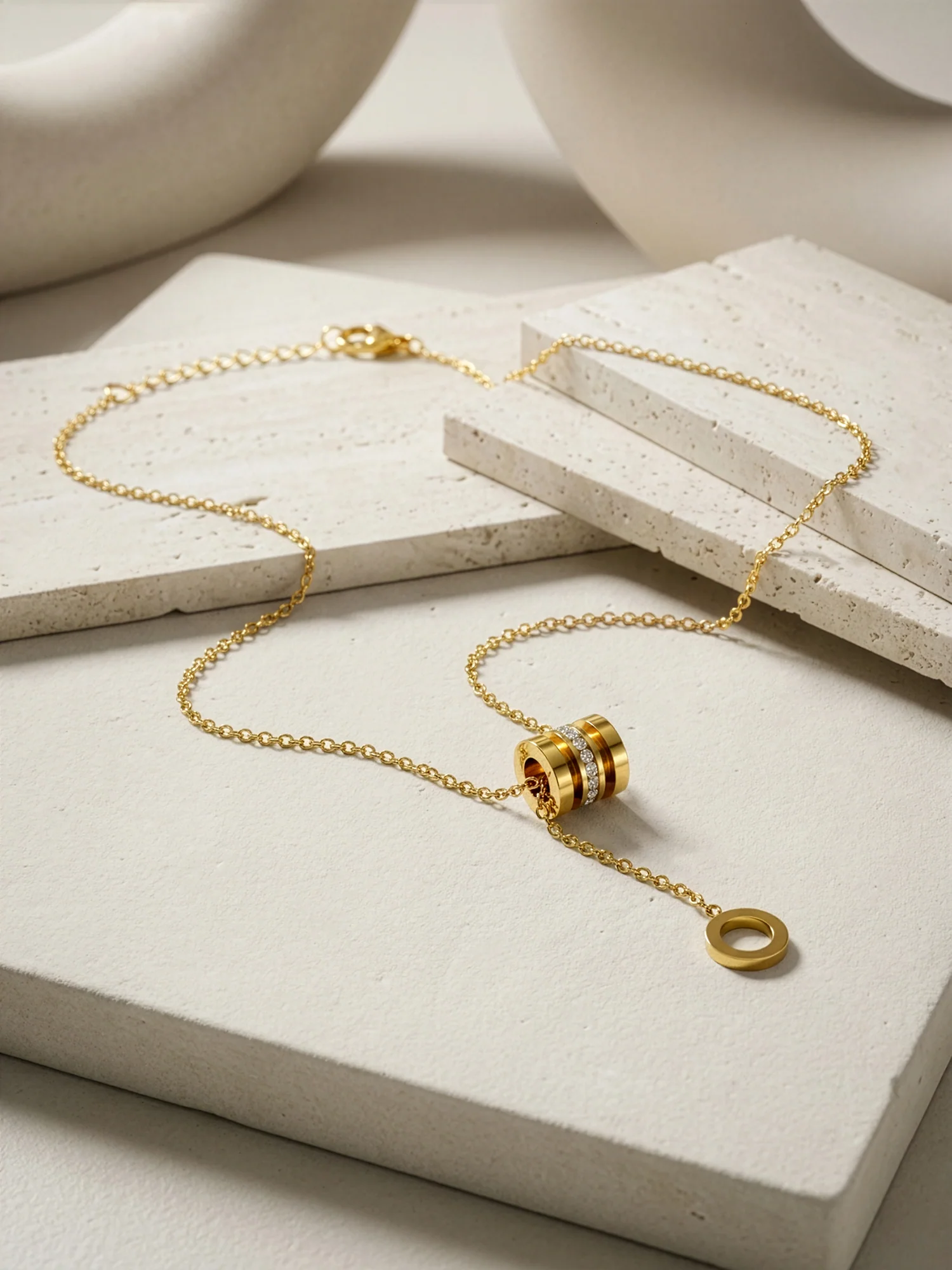 Linked Pop Gold Plated Necklace - Image 2