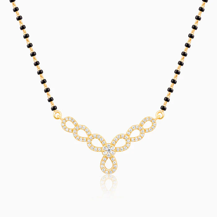 Golden Enamoured In Love Mangalsutra