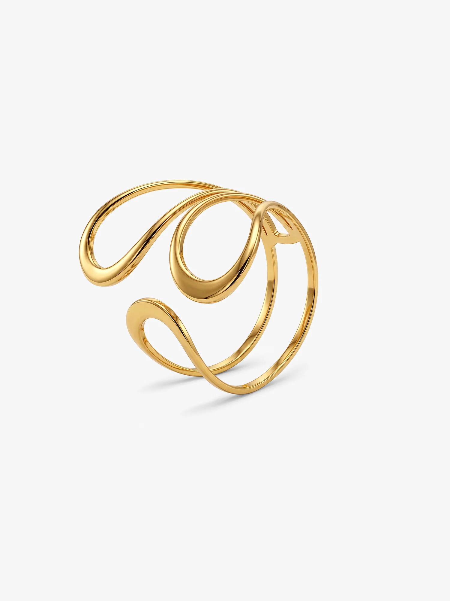Loop Mood Gold Plated Ring - Image 4