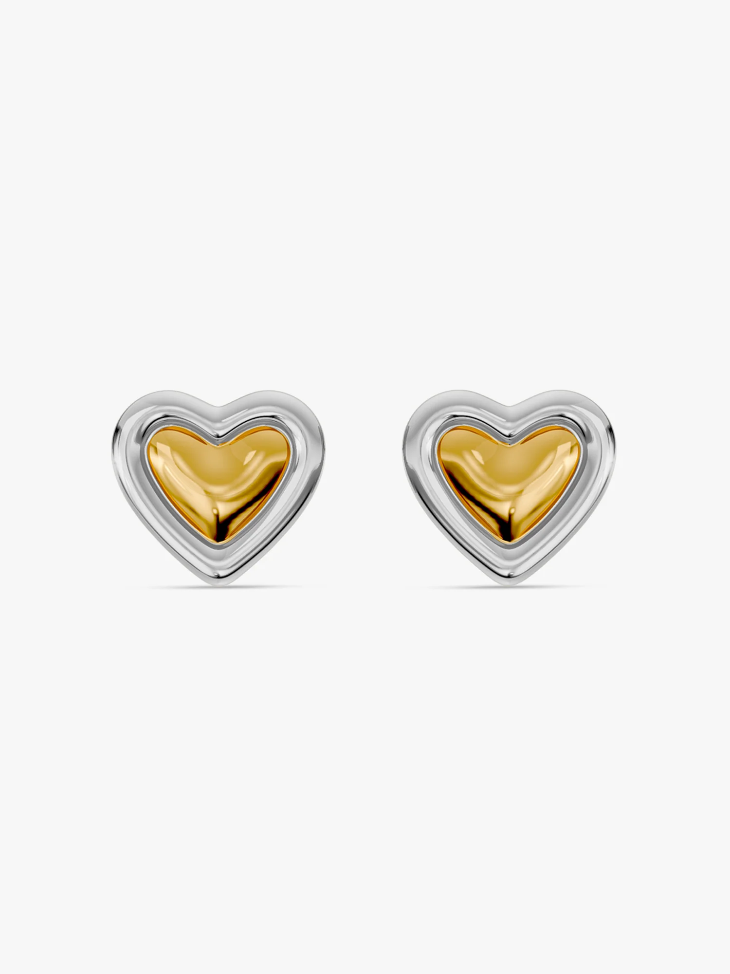 Love Bomb Dual Tone Studs