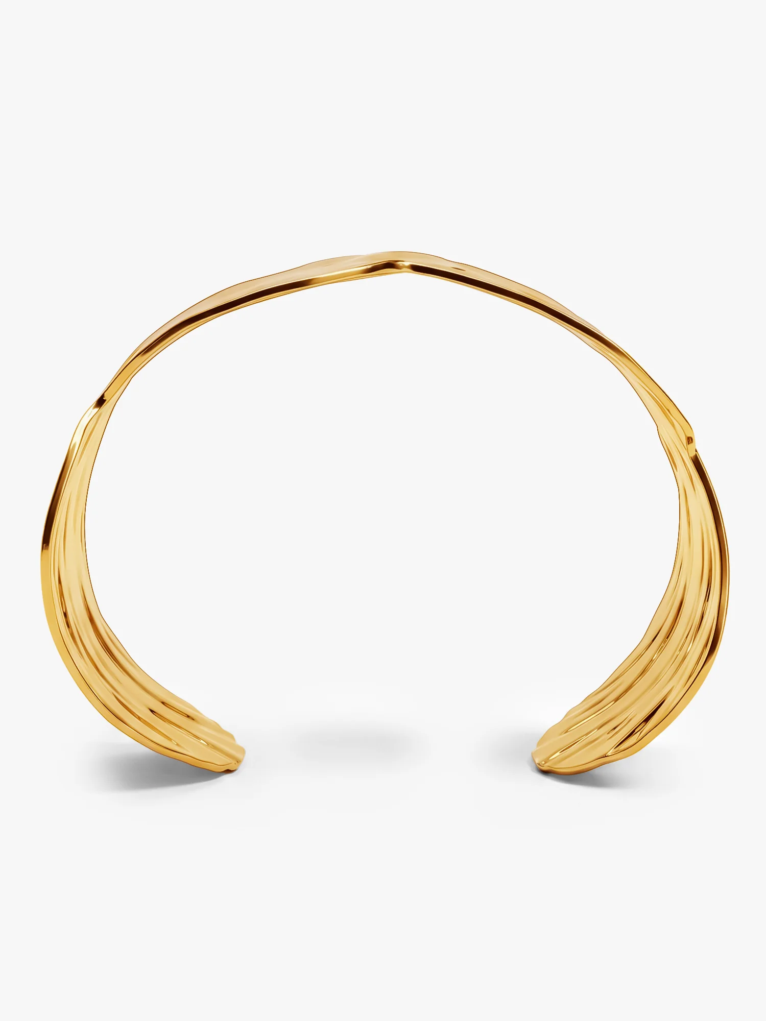 Melt Moment Gold Plated Cuff Bracelet - Image 5