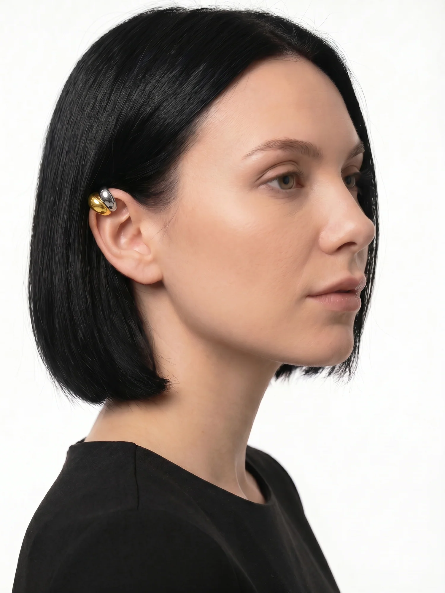 Mini Curve Dual Tone Ear Cuffs - Image 3
