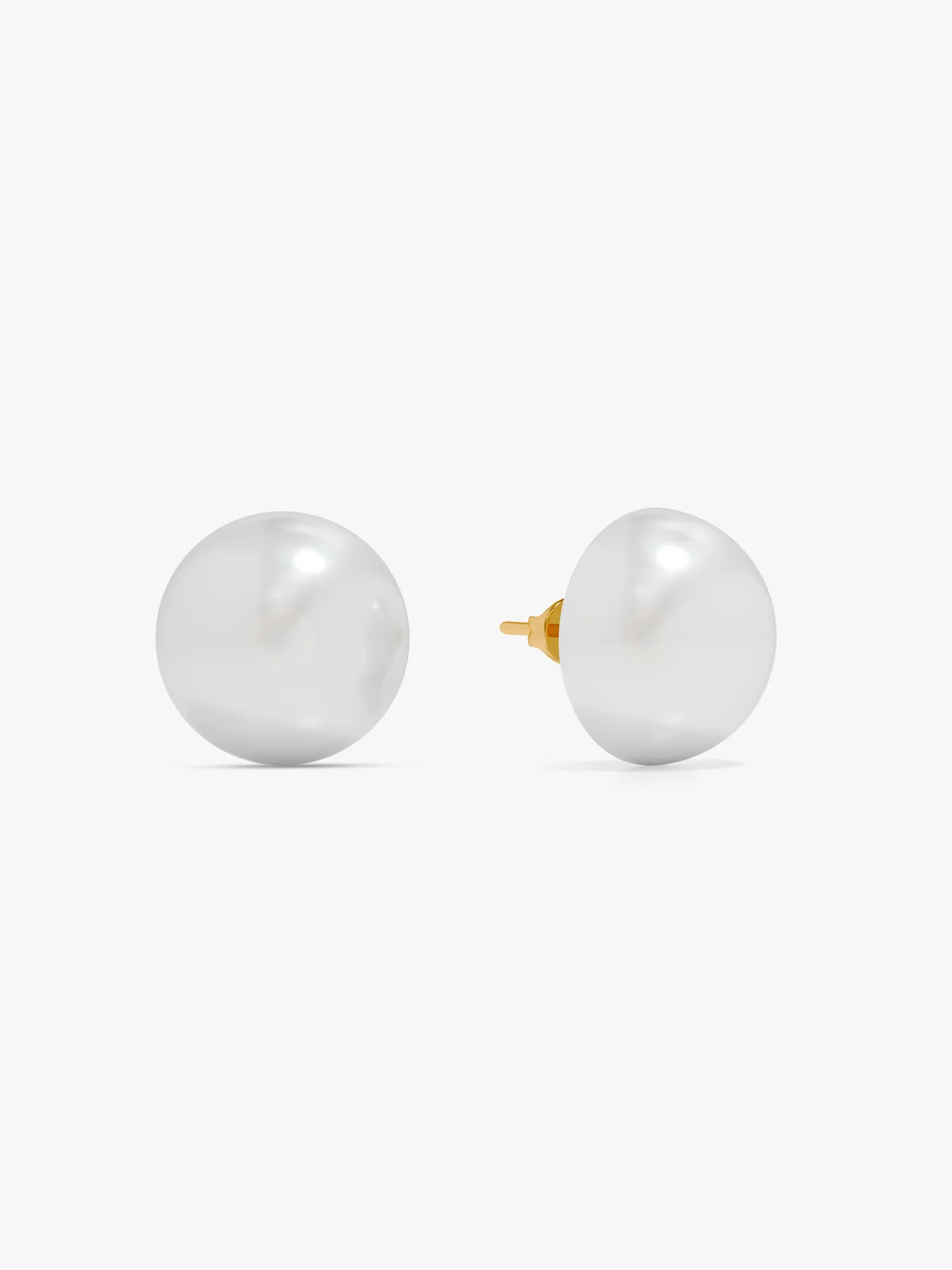 Not So Basic Pearl Gold Plated Studs - Image 4