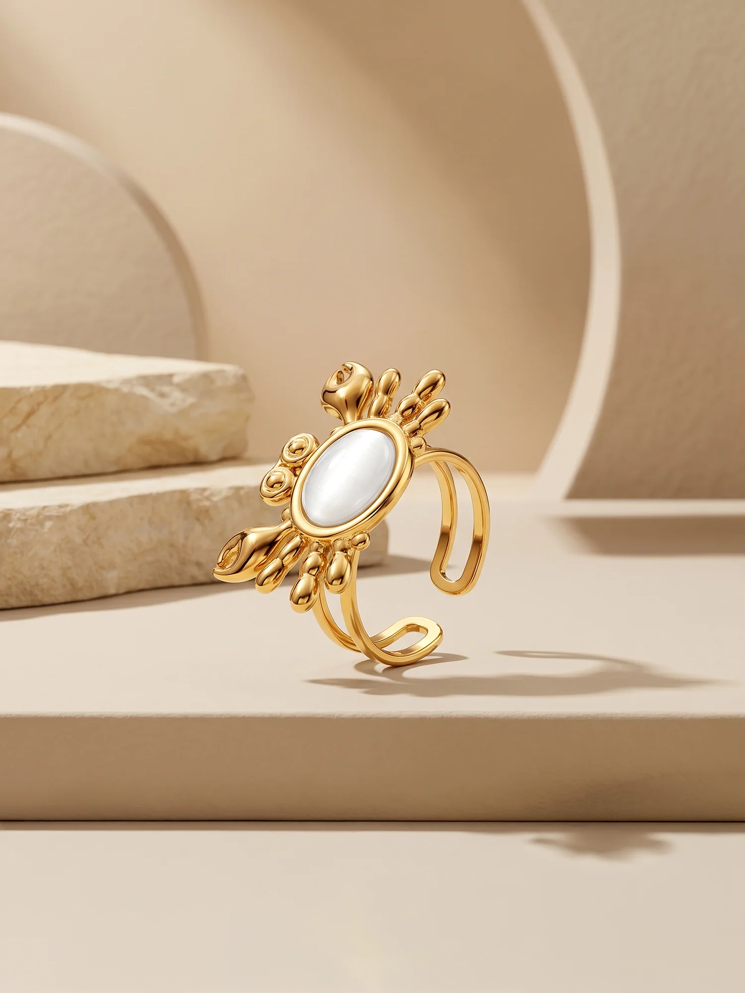 Orbit Babe Gold Plated Ring (Size 16) - Image 2