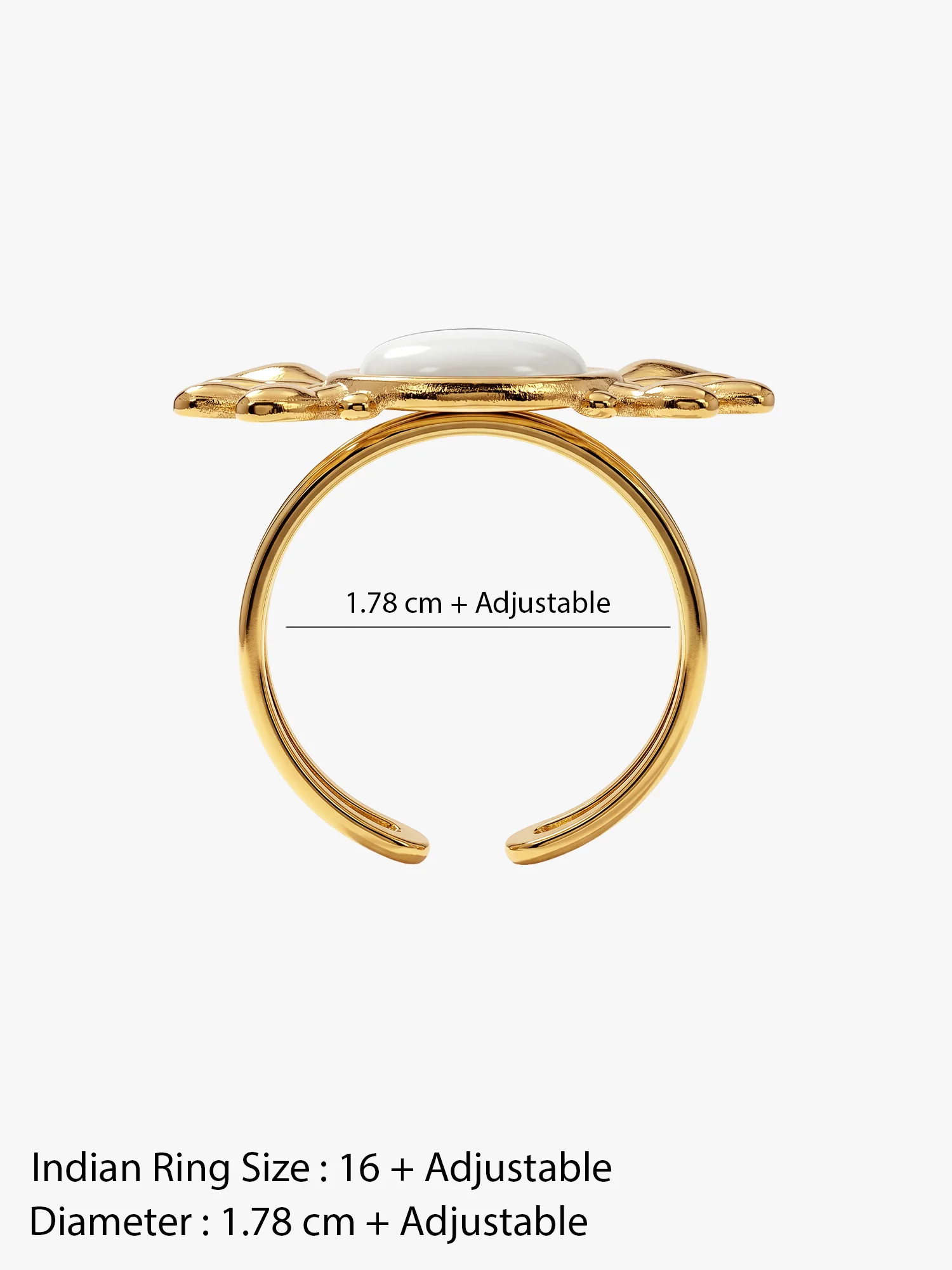 Orbit Babe Gold Plated Ring (Size 16) - Image 6