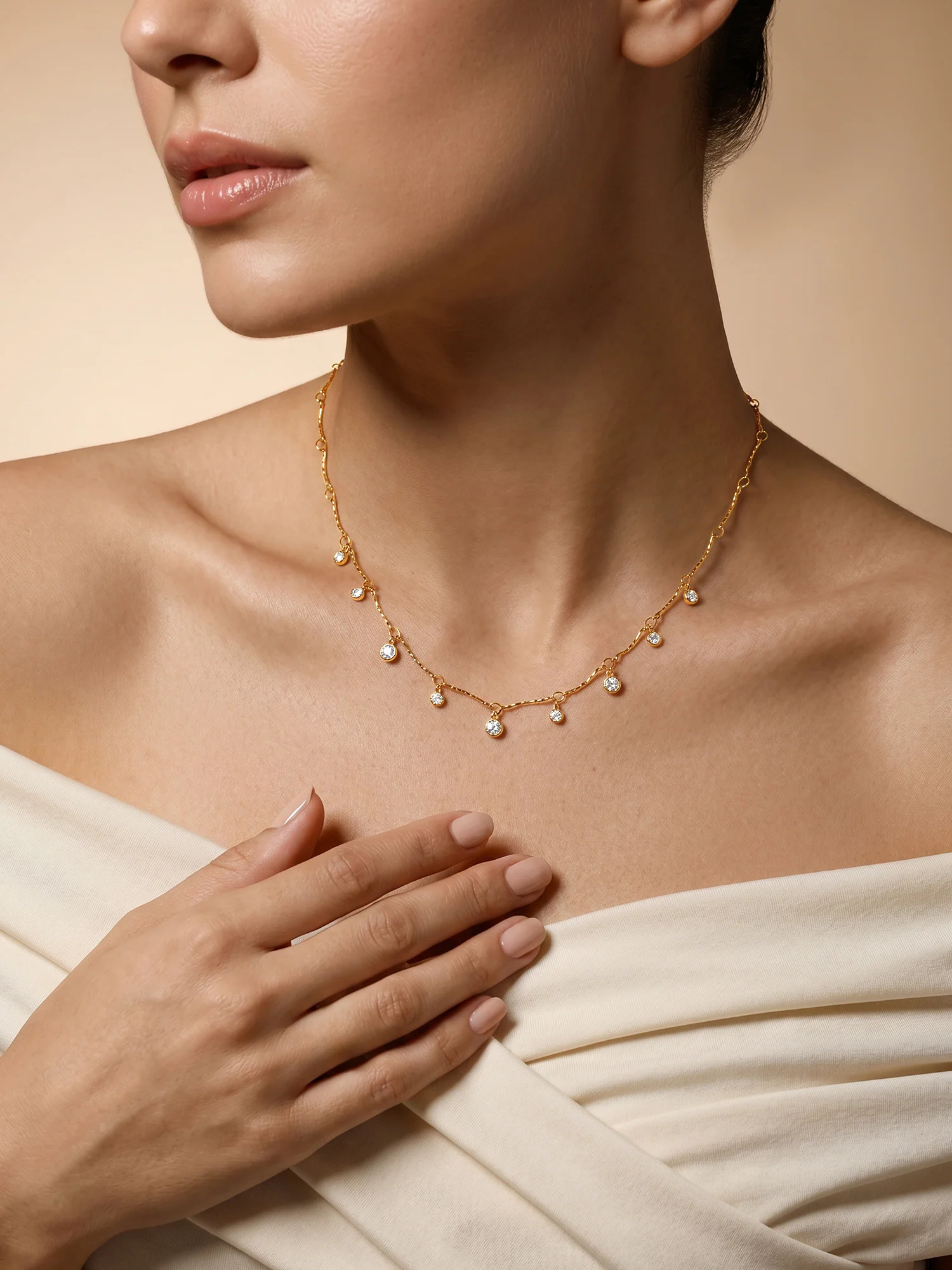 Orbit Charm Gold Plated Necklace - Image 3
