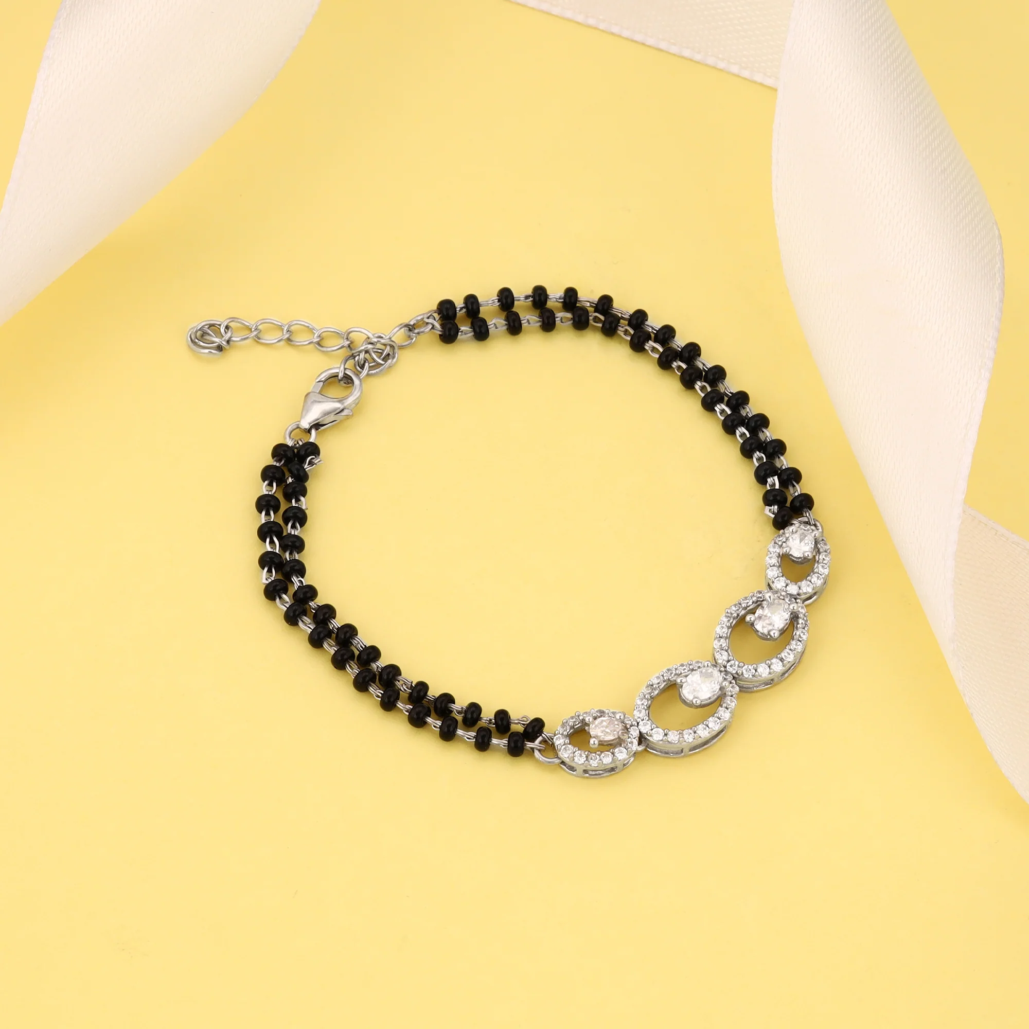 Silver Pearfection Mangalsutra Bracelet - Image 2