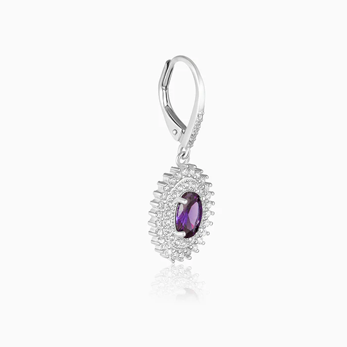 Silver Shining Crescent Earrings - Image 4