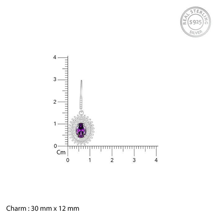 Silver Shining Crescent Earrings - Image 5
