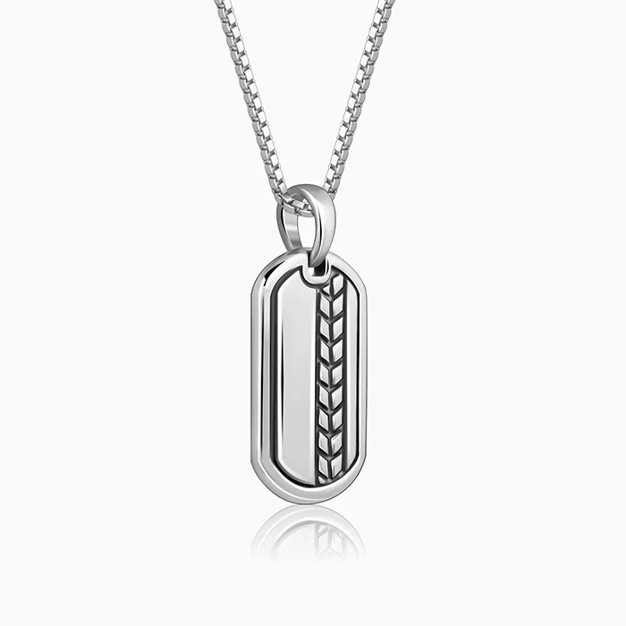 Oxidised Silver Everlasting Pendant With Box Chain - Image 4