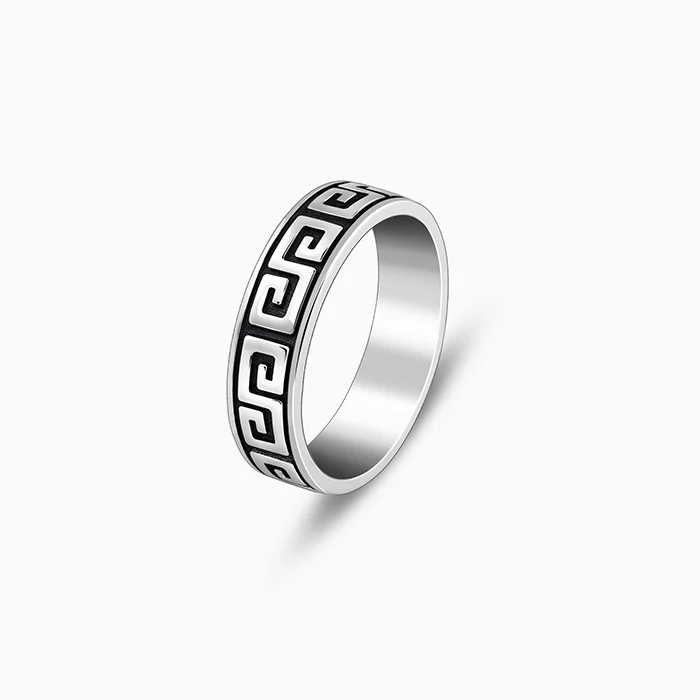Oxidised Silver Ultimate Drip Ring For Him - Image 4