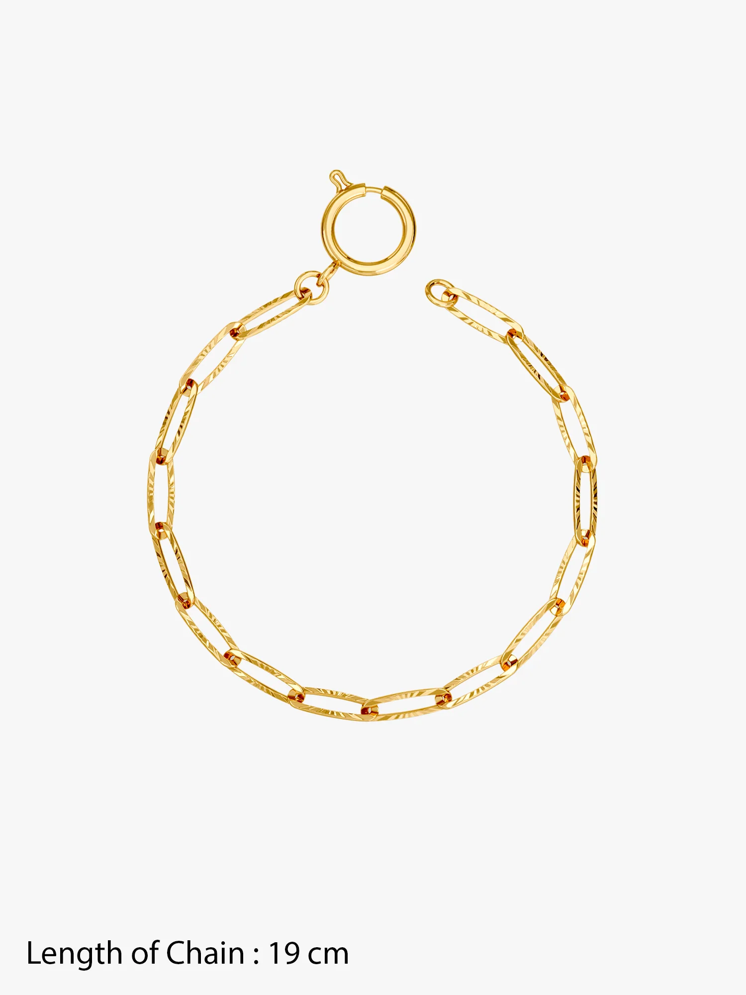 Paperclip Loop Gold Plated Bracelet - Image 5