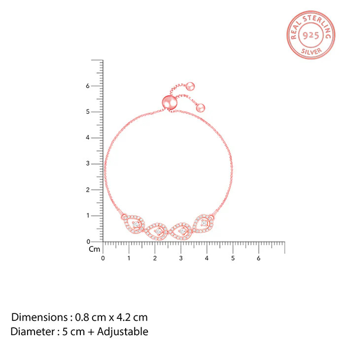 Rose Gold Peary Love Bracelet - Image 4