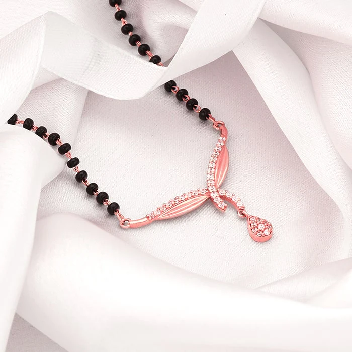 Rose Gold Vows of Love Mangalsutra - Image 2