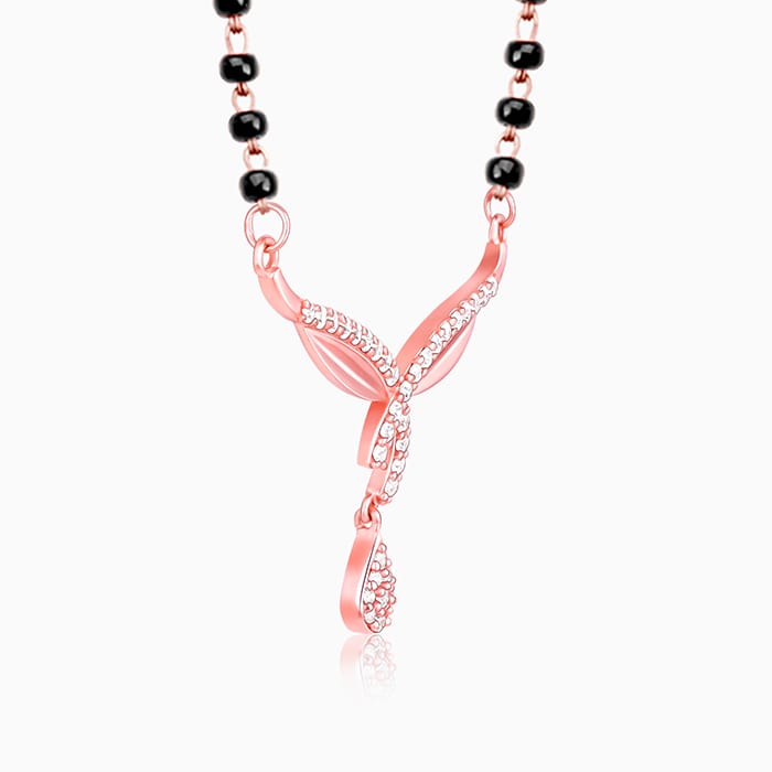 Rose Gold Vows of Love Mangalsutra - Image 4