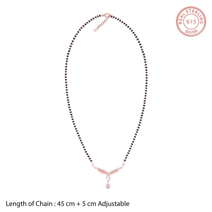 Rose Gold Vows of Love Mangalsutra - Image 6