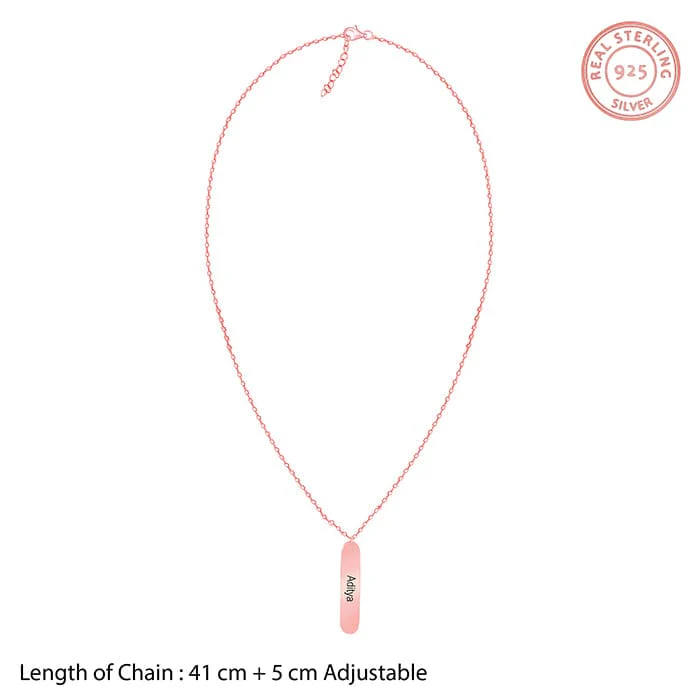 Personalised Rose Gold Charming Two Sided Necklace - Image 10