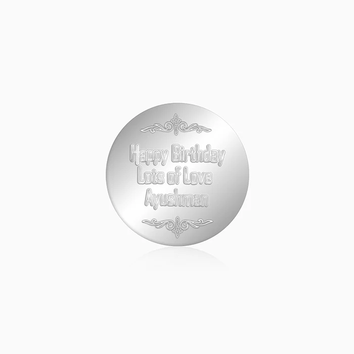 Personalised Silver 999 Heartfelt Wish Coin 10g