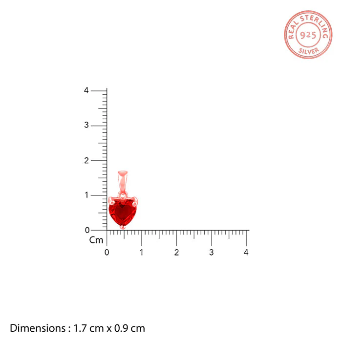 Rose Gold Loving in Red Pendant With Link Chain - Image 5