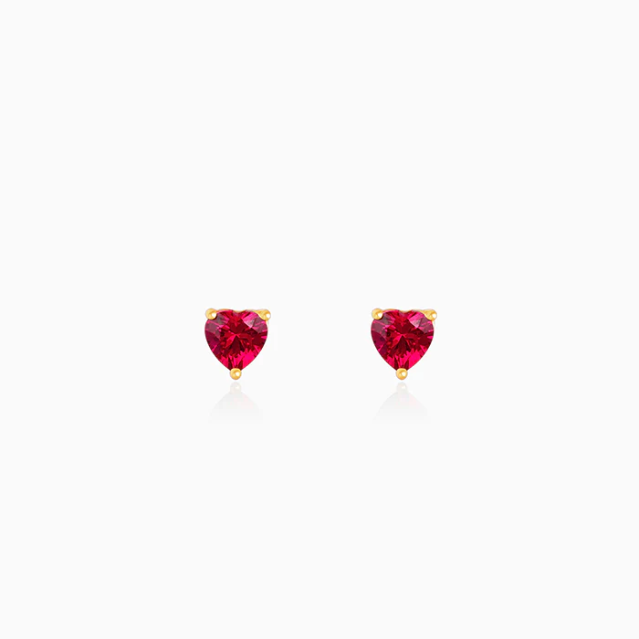 Gold Loving in Red Studs