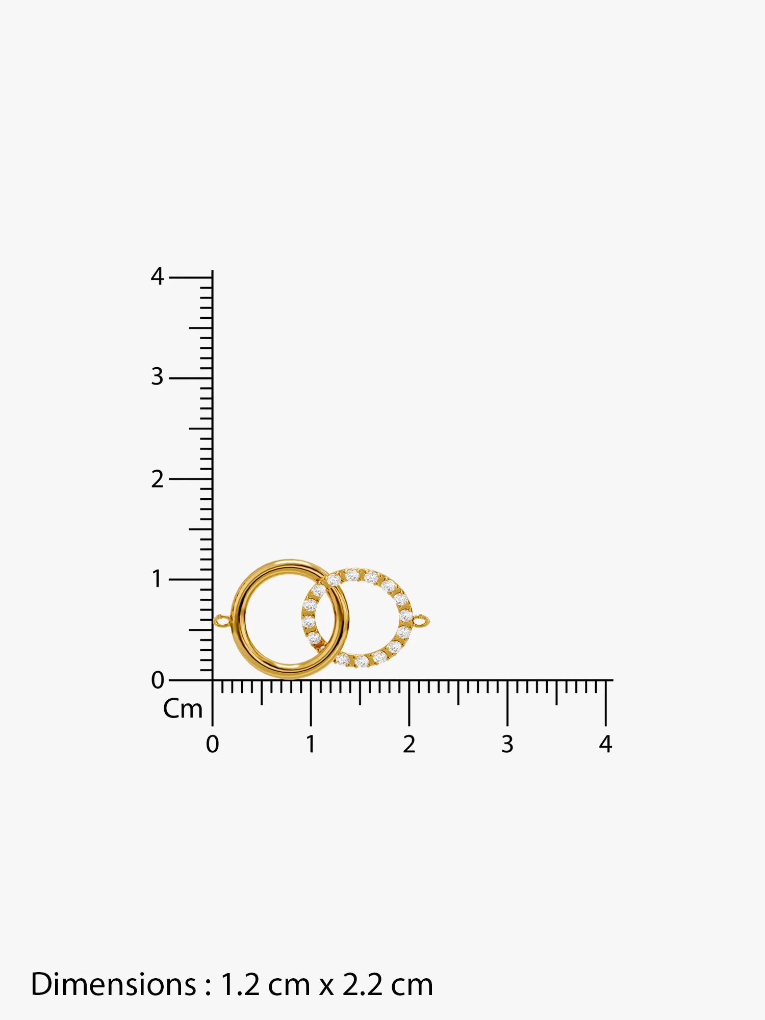 Rebel Loop Gold Plated Necklace - Image 5