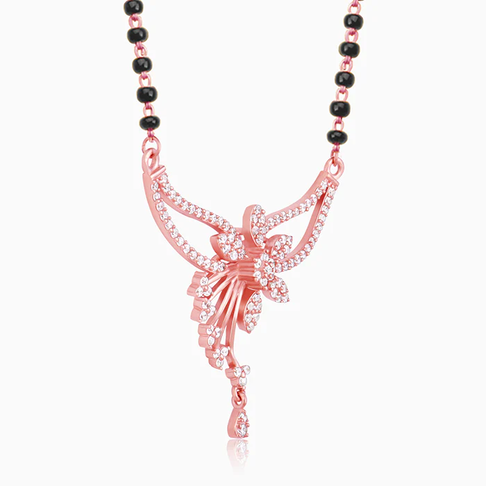 Rose Gold Floral Love Bond Mangalsutra - Image 4