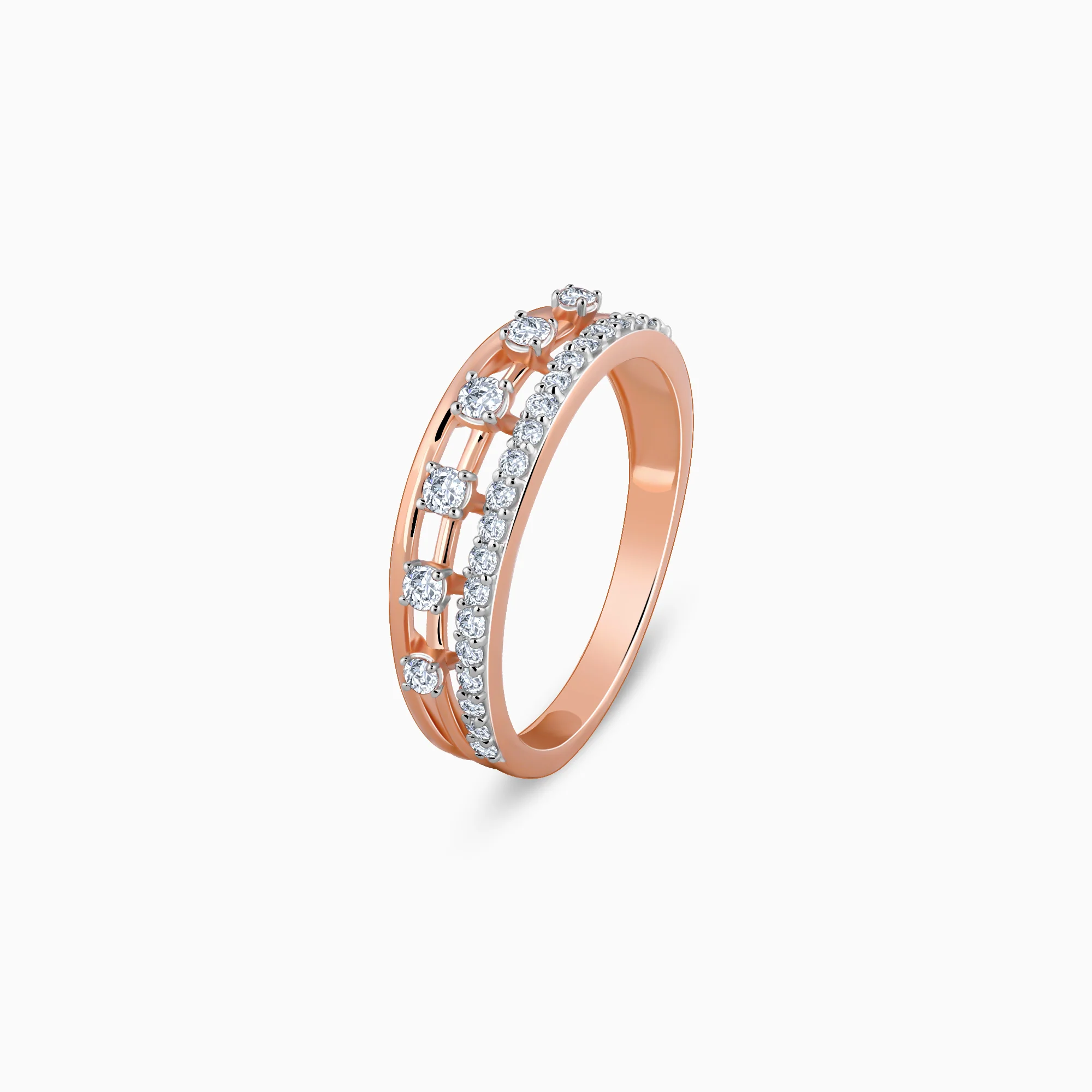 Rose Gold Amicable Diamond Ring - Image 4
