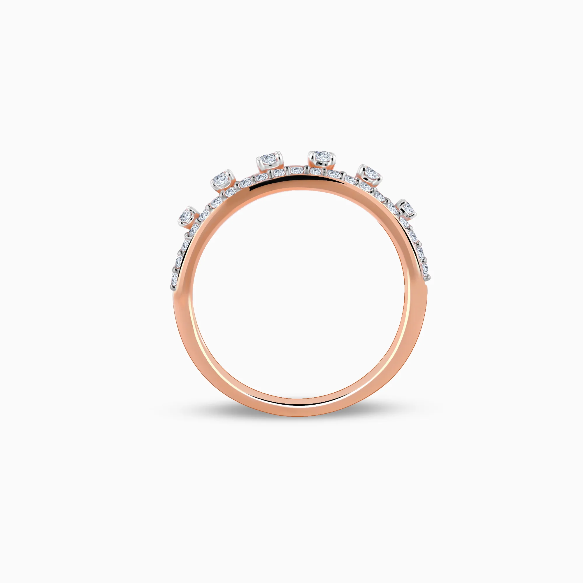 Rose Gold Amicable Diamond Ring - Image 5