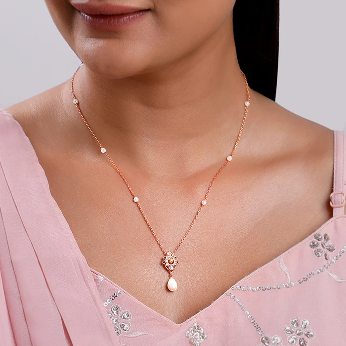Rose Gold Athena Necklace - Image 3