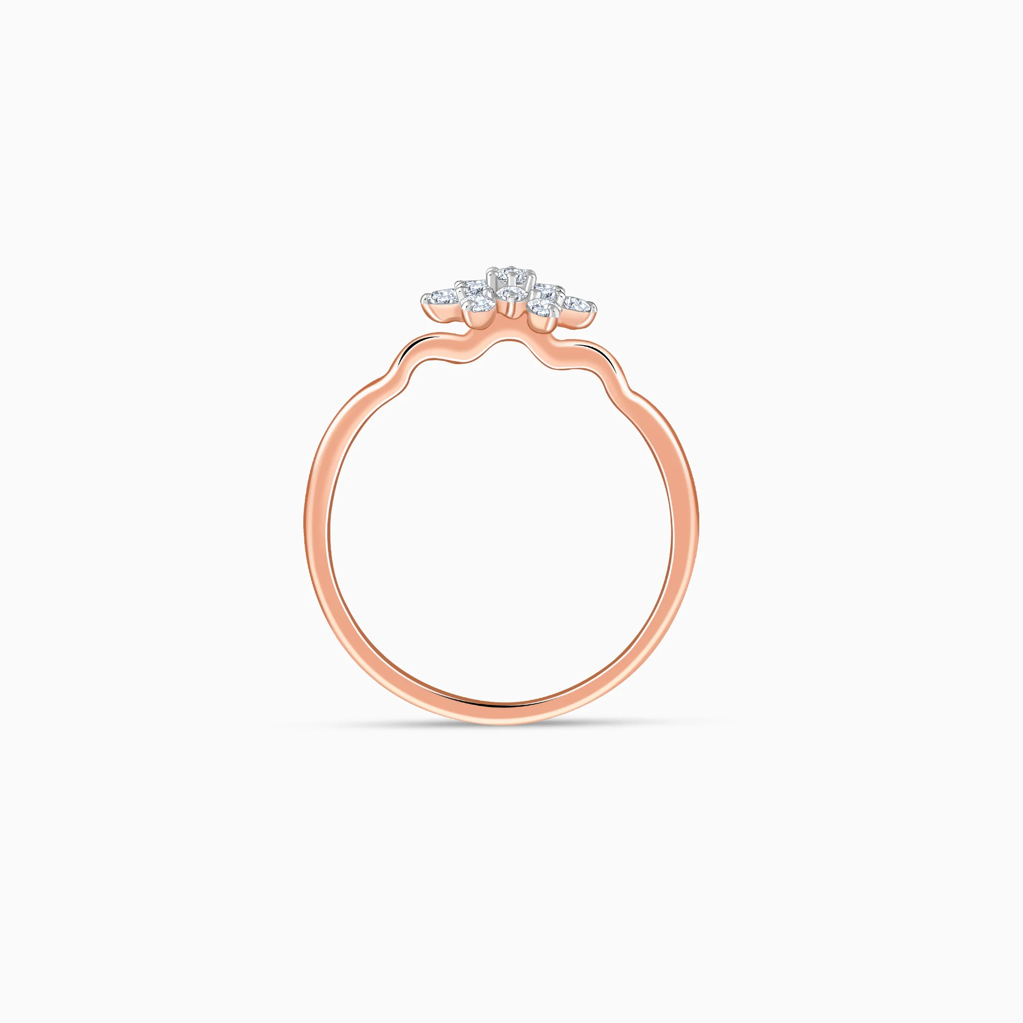 Rose Gold Bloom Lab Grown Diamond Ring - Image 5