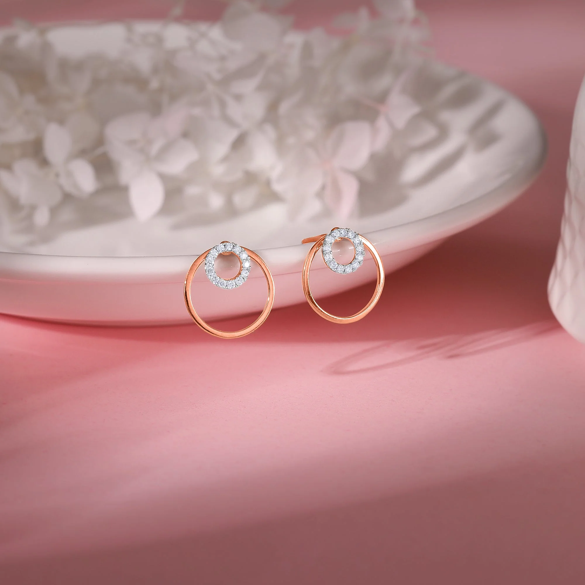 Rose Gold Bold & Bae Convertible Diamond Earrings - Image 5