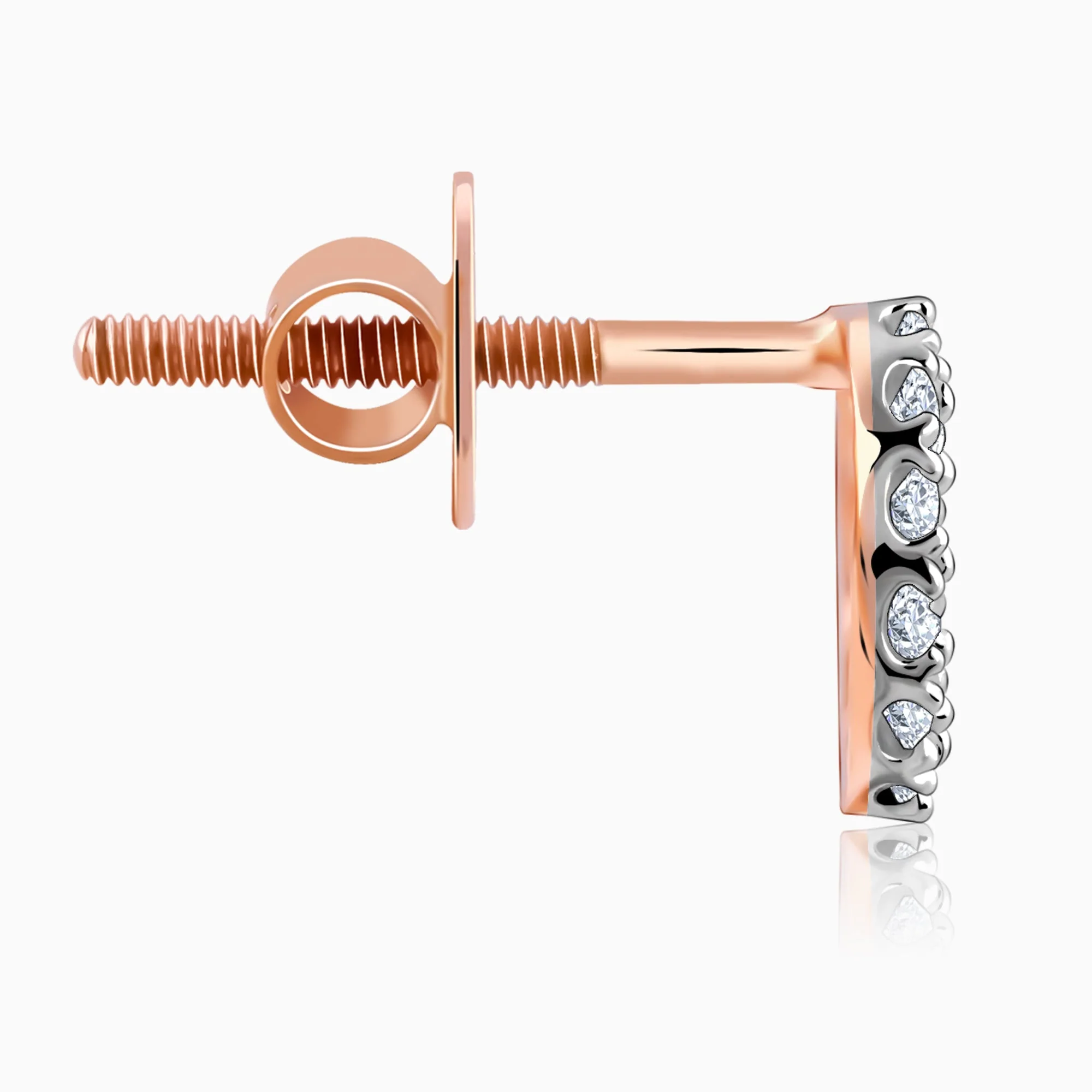 Rose Gold Bold & Bae Convertible Diamond Earrings - Image 9