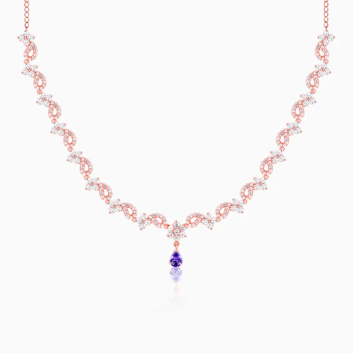 Rose Gold Bridal Celebration Necklace