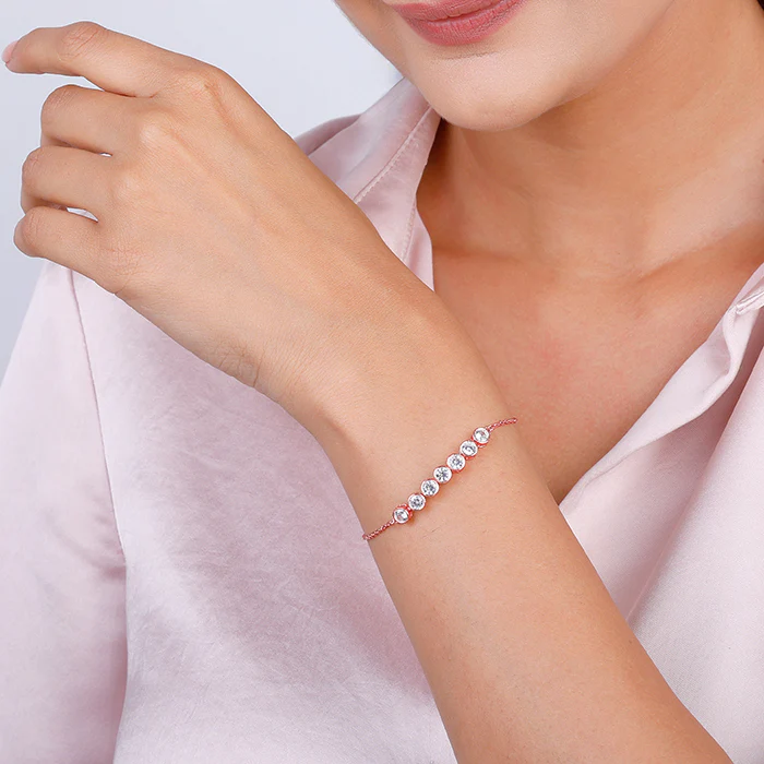 Rose Gold Bubble Bracelet - Image 3