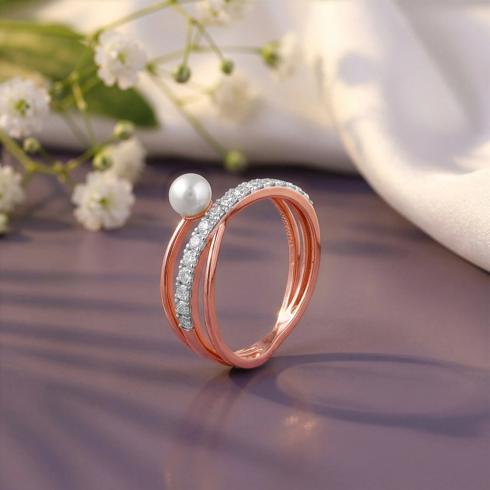Rose Gold Cara Lab Grown Diamond Ring - Image 2