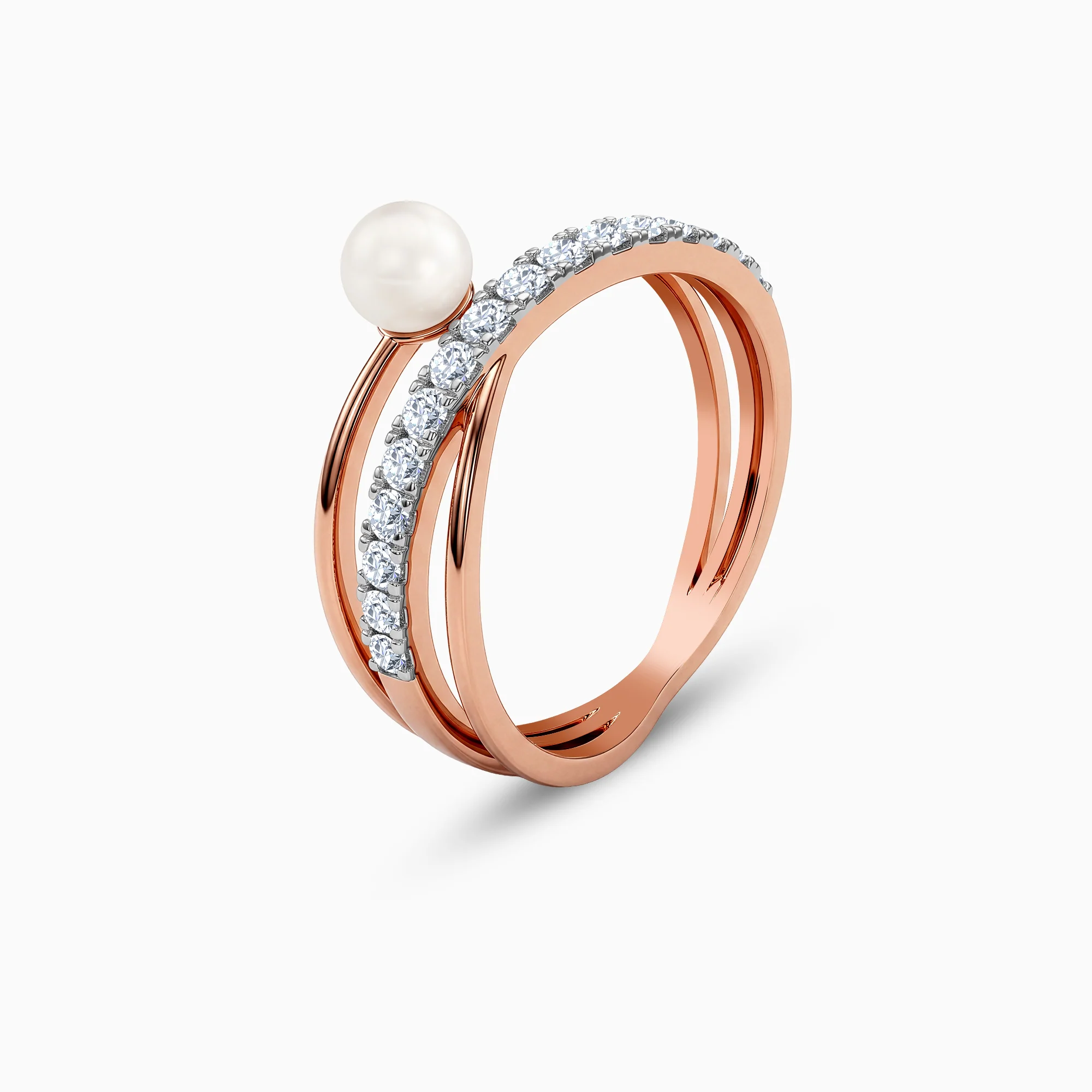 Rose Gold Cara Lab Grown Diamond Ring - Image 4