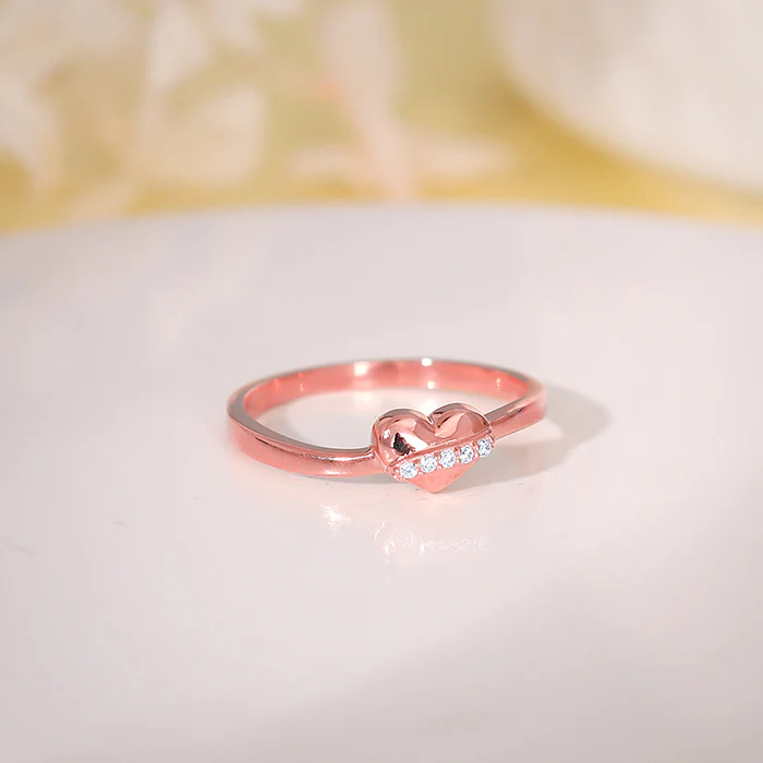 Rose Gold Cherished Sparkle Ring - Image 2