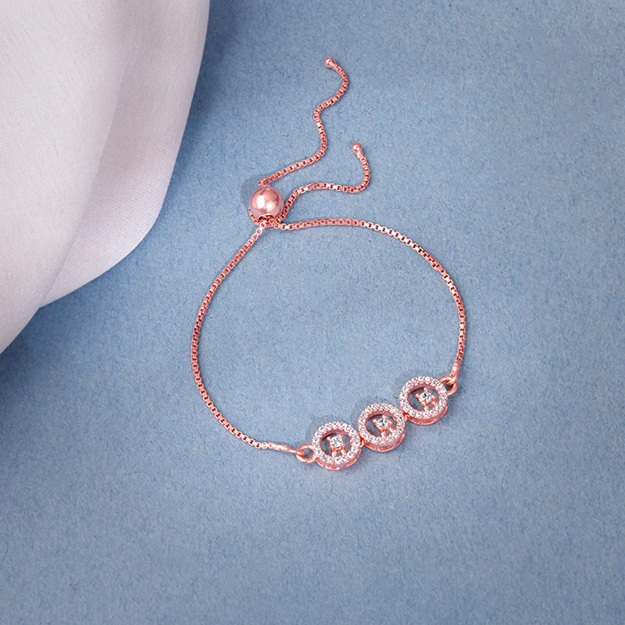 Rose Gold Circular Grace Bracelet - Image 2