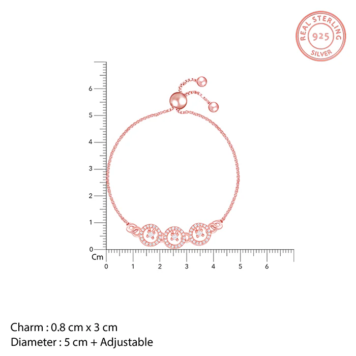 Rose Gold Circular Grace Bracelet - Image 4