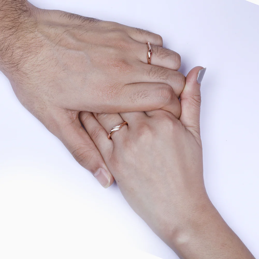 Rose Gold Couple Goals Ring - Image 3