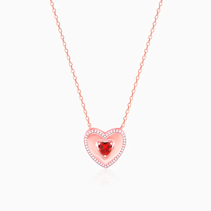 Rose Gold Custom I Love You Necklace