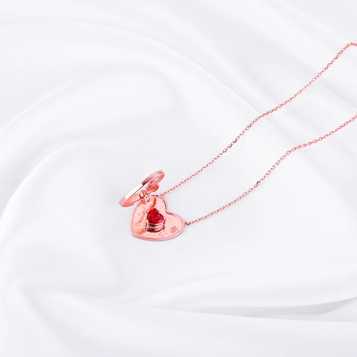 Rose Gold Custom I Love You Necklace - Image 3