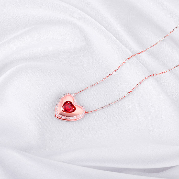 Rose Gold Custom I Love You Necklace - Image 4
