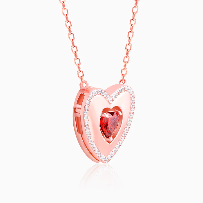 Rose Gold Custom I Love You Necklace - Image 6
