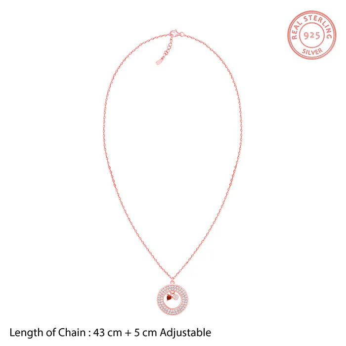 Rose Gold Custom Loving You Endlessly Pendant With Link Chain - Image 8